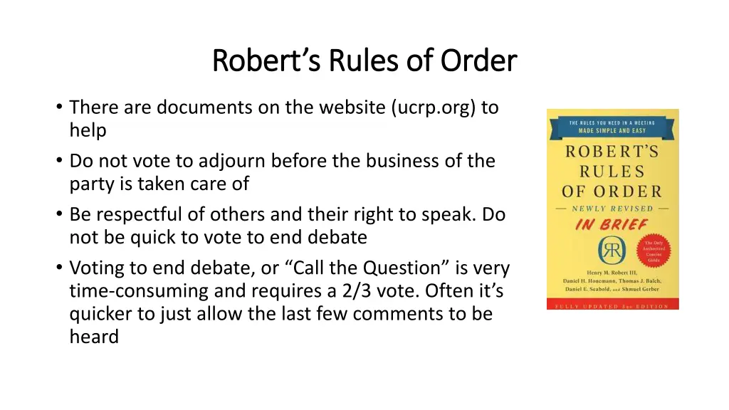 robert s rules of order robert s rules of order