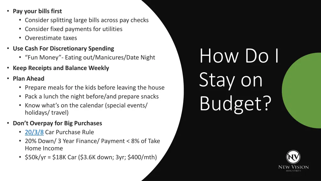 pay your bills first consider splitting large