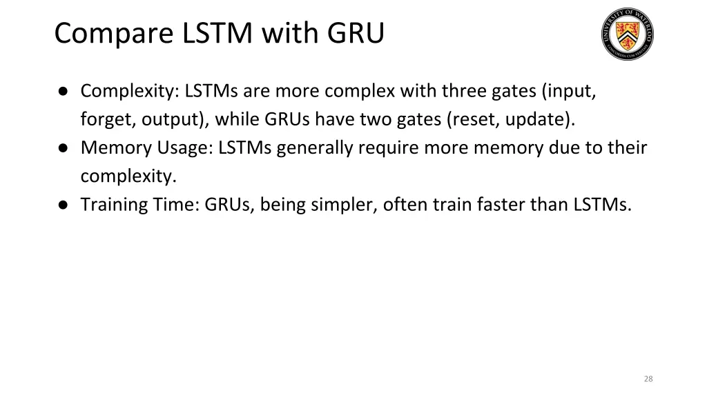 compare lstm with gru