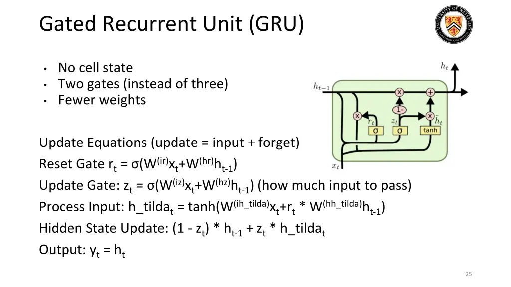 gated recurrent unit gru