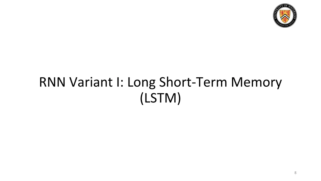 rnn variant i long short term memory lstm