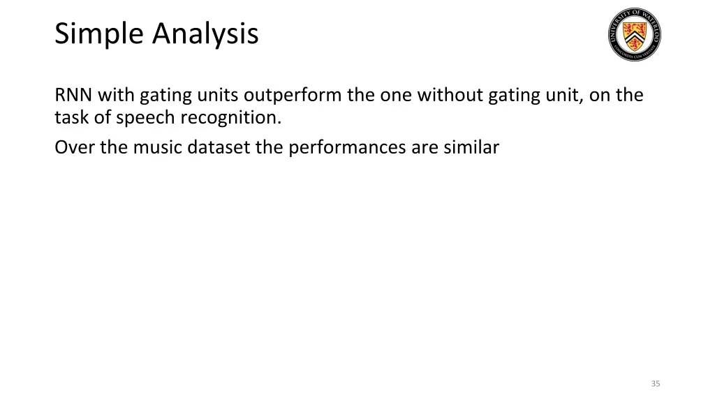 simple analysis