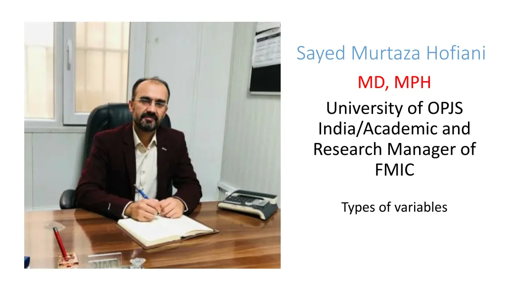 sayed murtaza hofiani md mph university of opjs