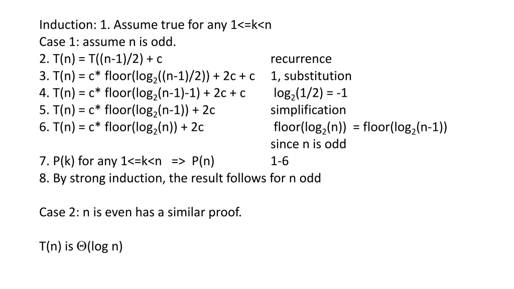 induction 1 assume true for any 1 k n case