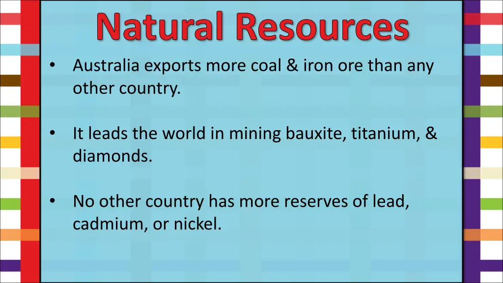 natural resources australia exports more coal
