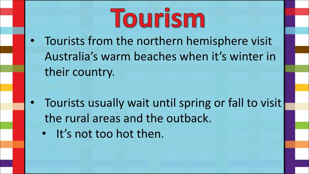 tourism