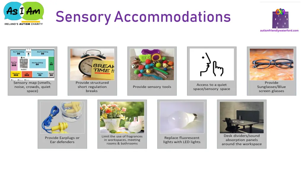 sensory accommodations