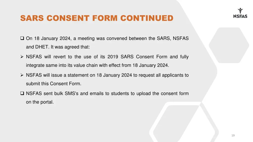 sars consent form continued