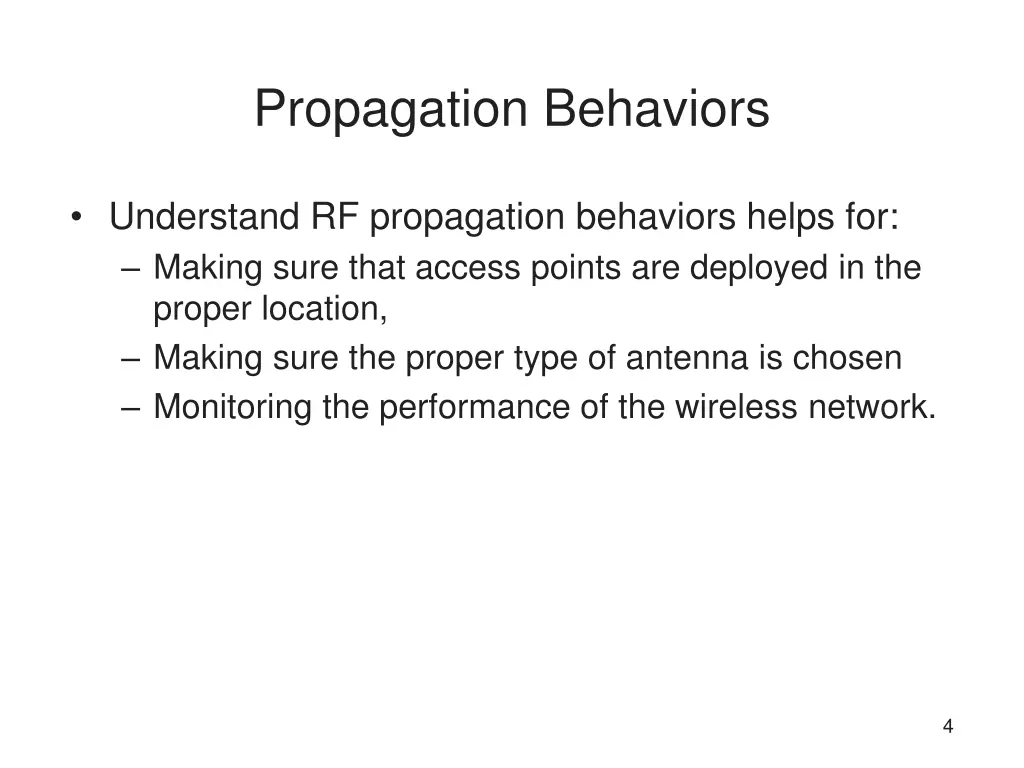 propagation behaviors 1