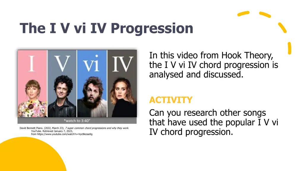 the i v vi iv progression