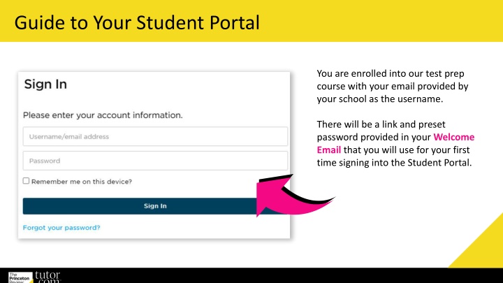guide to your student portal