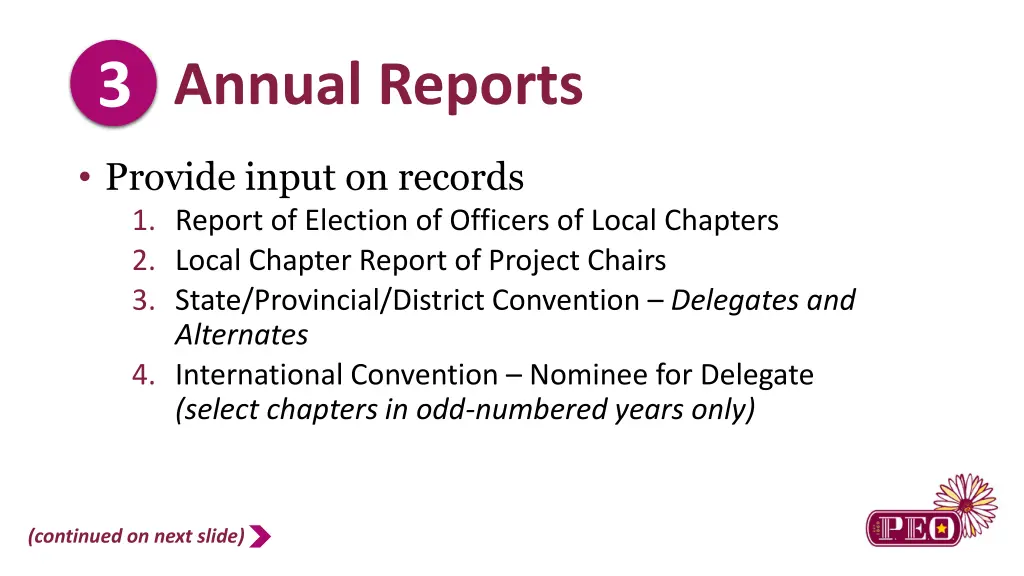 3 annual reports