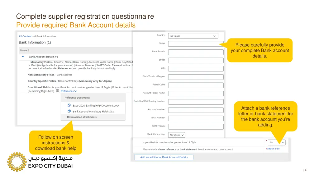 complete supplier registration questionnaire 2