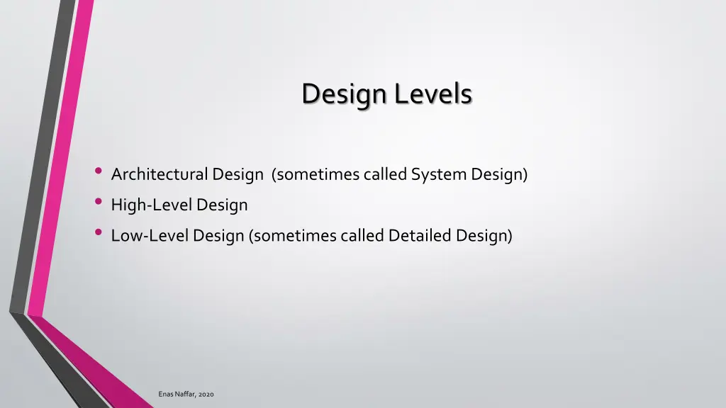 design levels