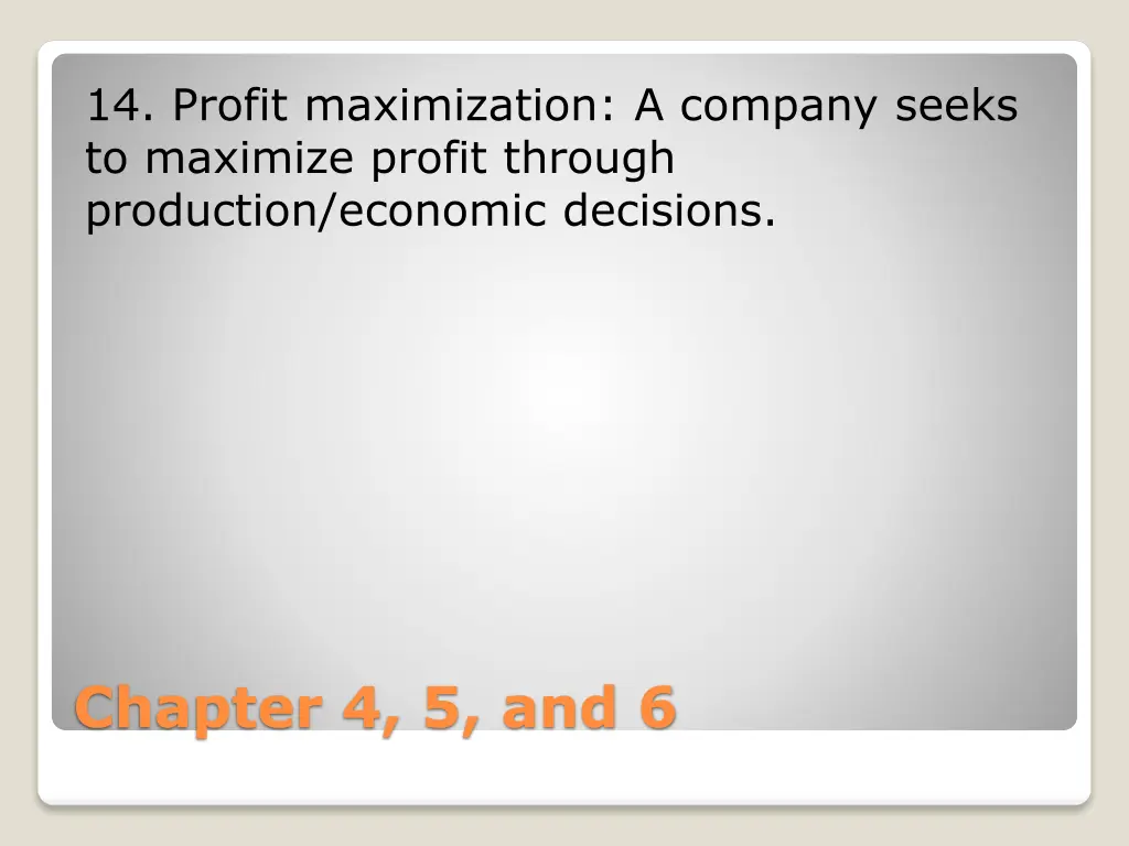 14 profit maximization a company seeks