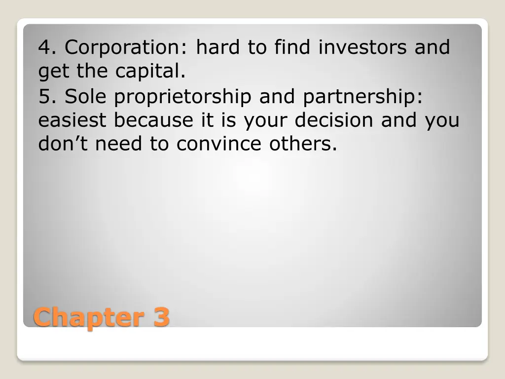 4 corporation hard to find investors