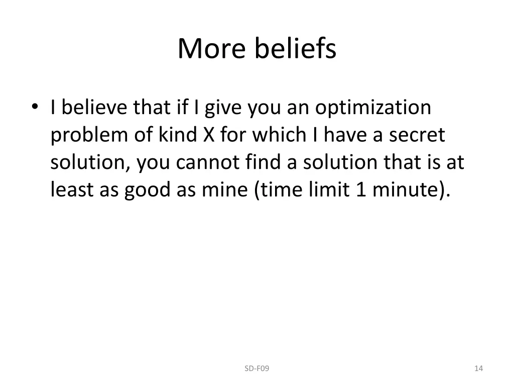 more beliefs 1