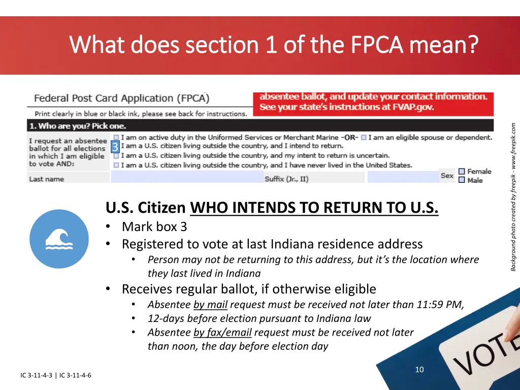 what does section 1 of the fpca mean what does 1