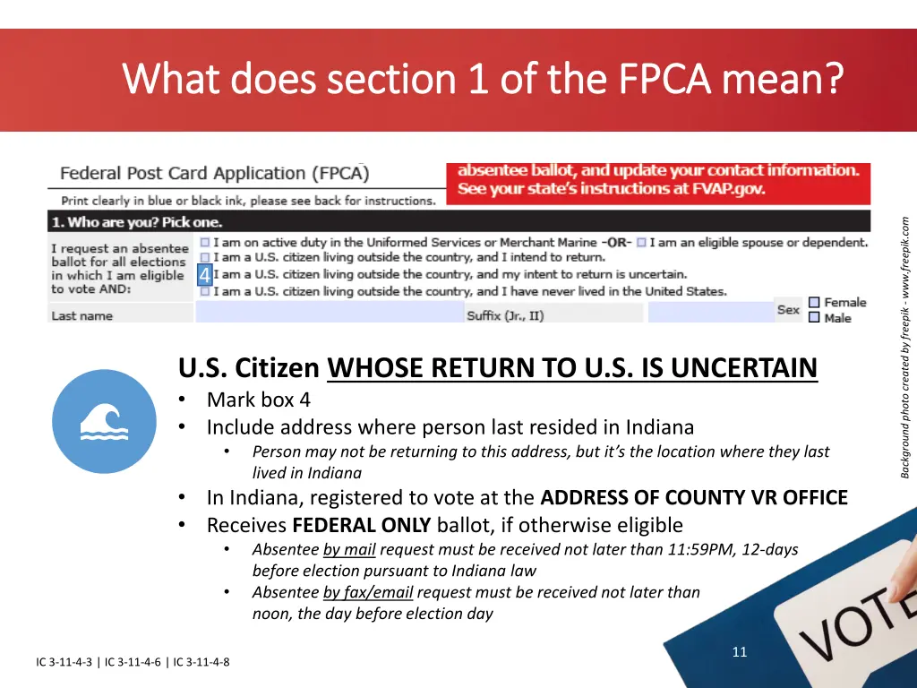 what does section 1 of the fpca mean what does 2