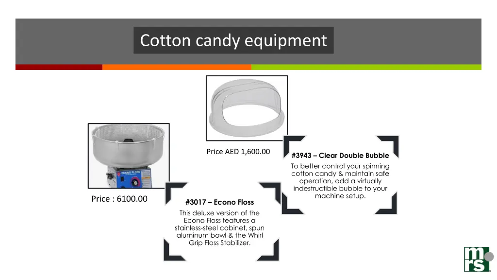 cotton candy equipment