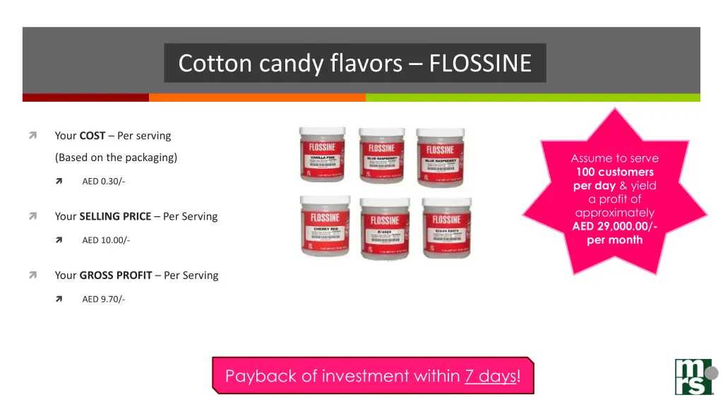 cotton candy flavors flossine