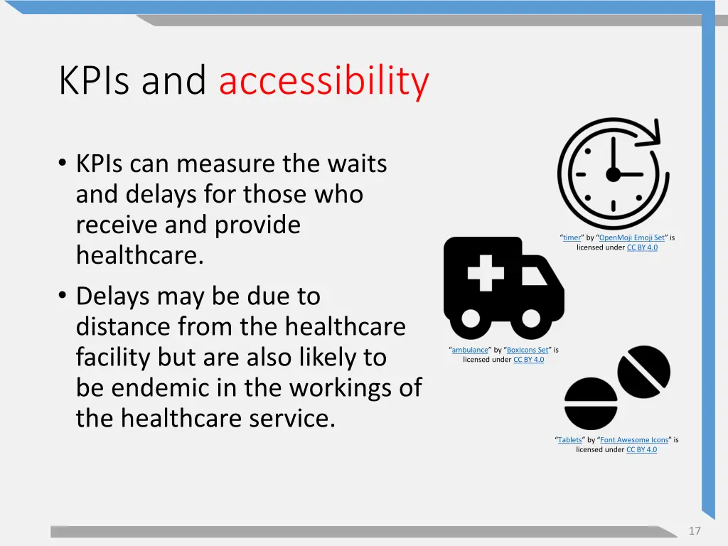 kpis and accessibility