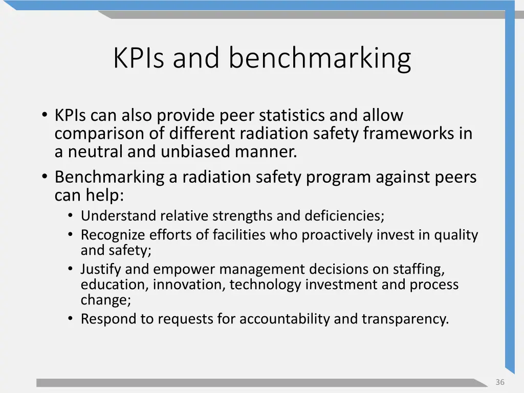 kpis and benchmarking