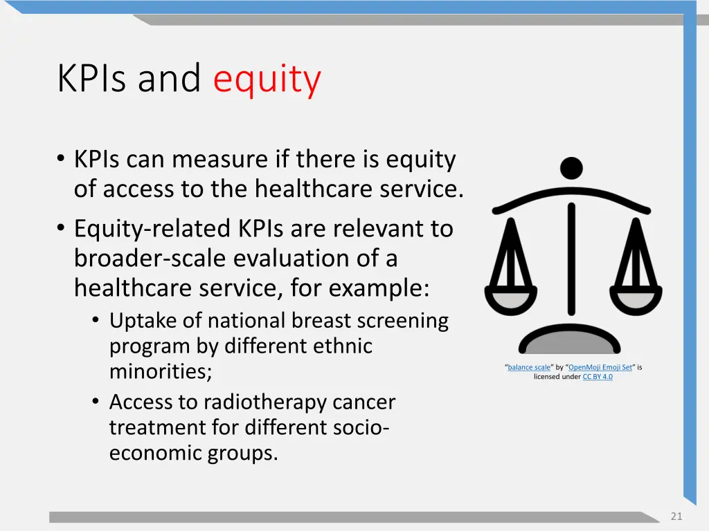 kpis and equity