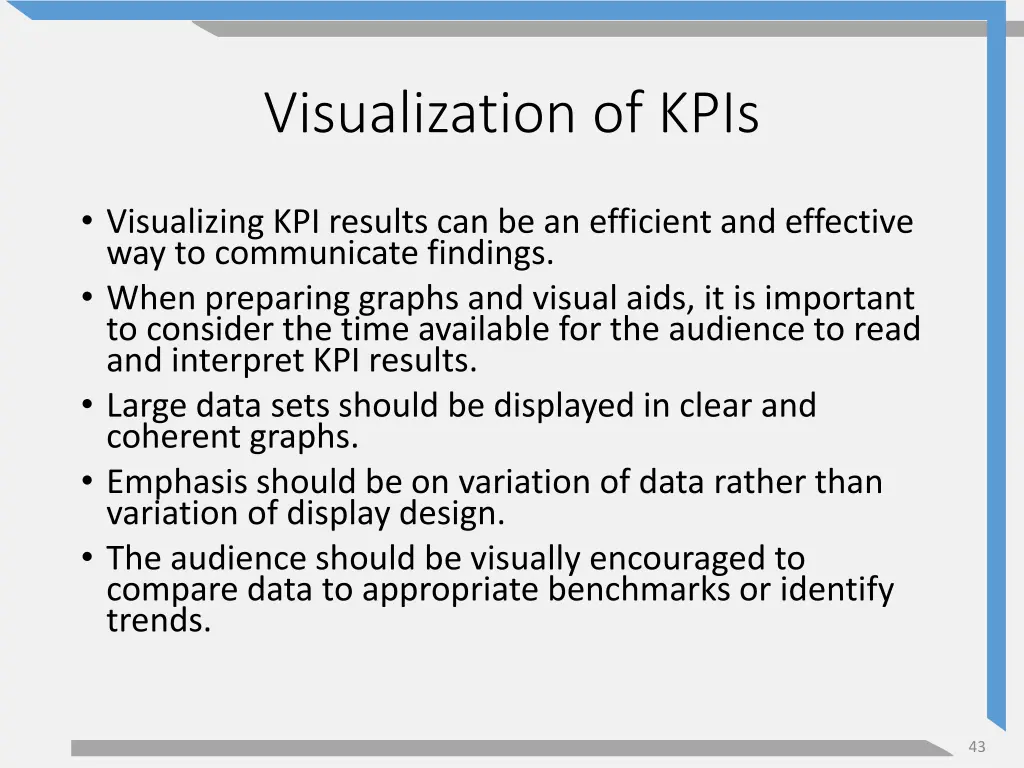 visualization of kpis