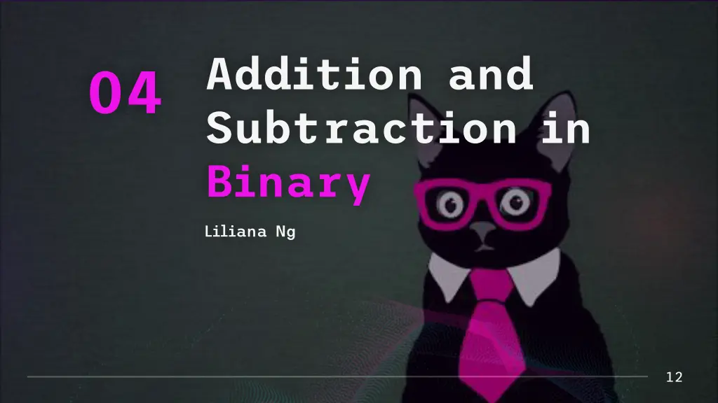 addition and subtraction in binary