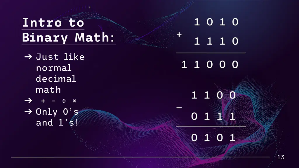 intro to binary math