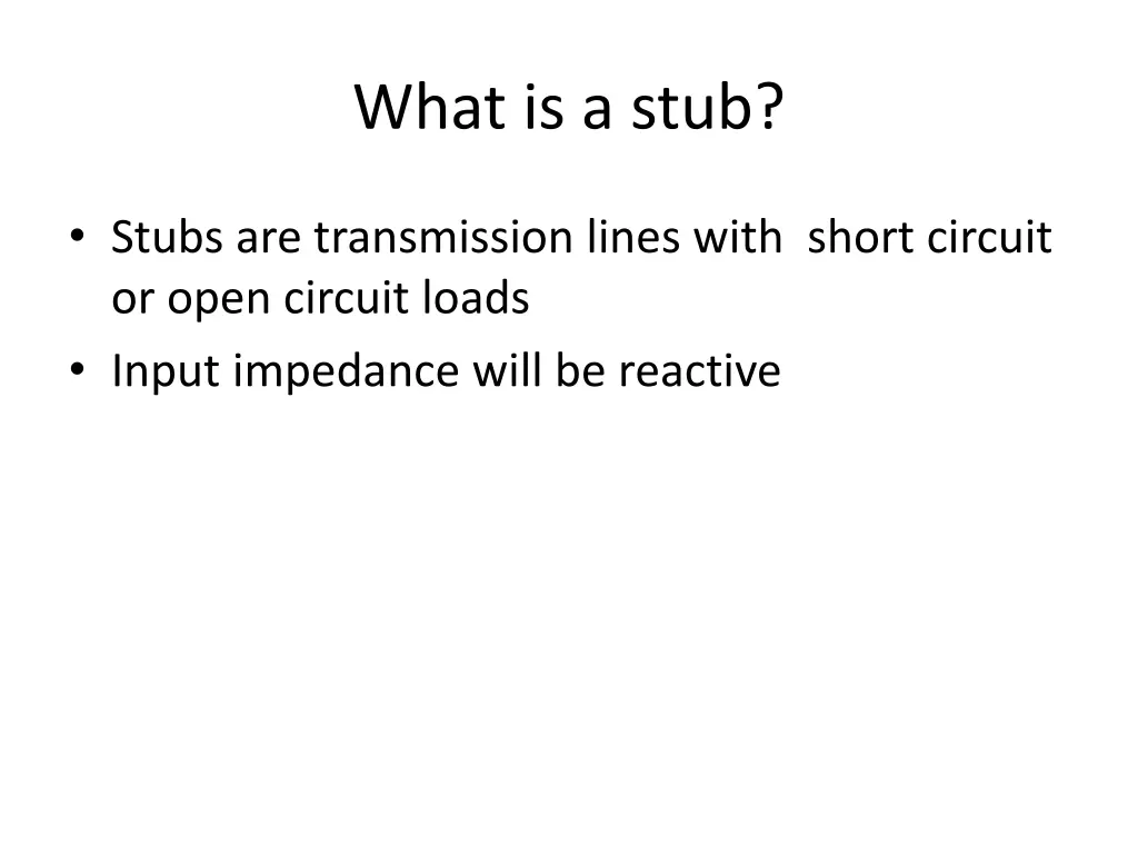 what is a stub