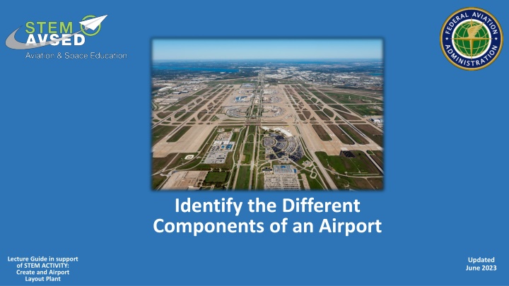 identify the different components of an airport