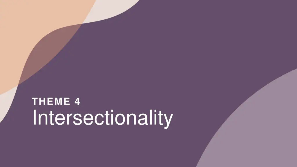 theme 4 intersectionality