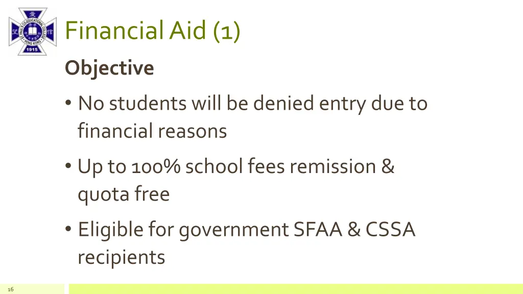 financial aid 1