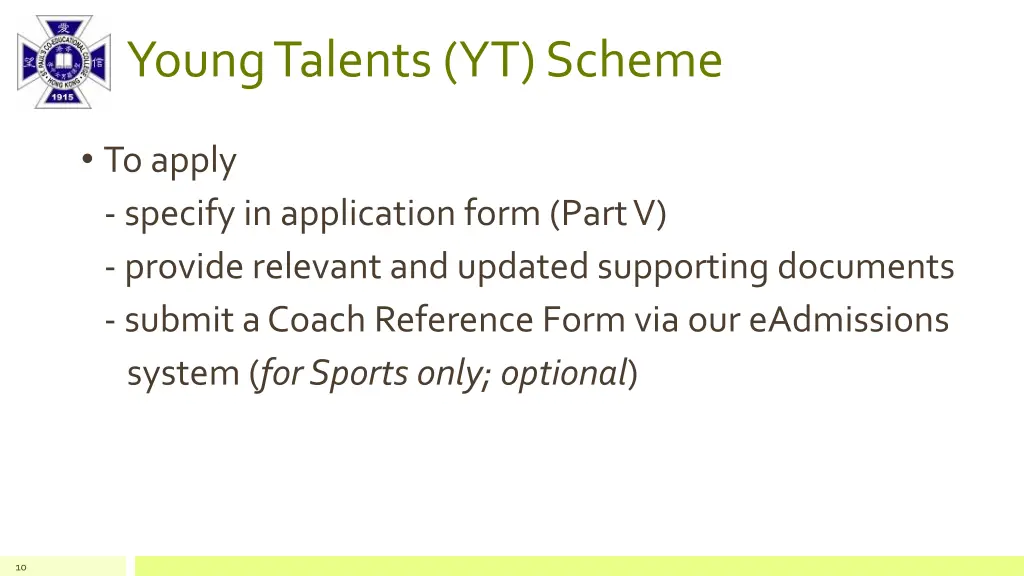 young talents yt scheme 1