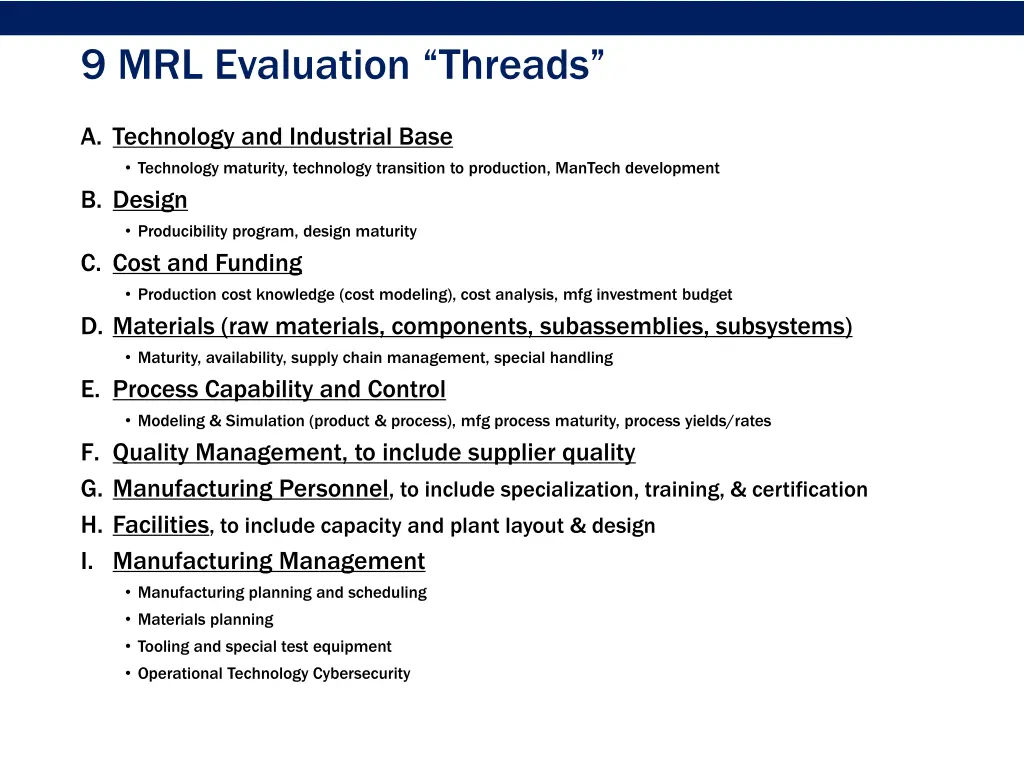 9 mrl evaluation threads