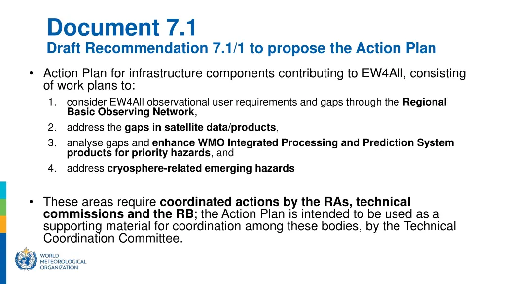 document 7 1 draft recommendation