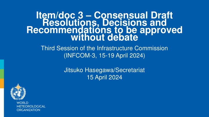 item doc 3 consensual draft resolutions decisions