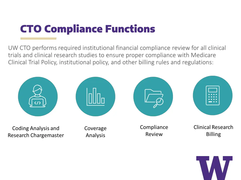 cto compliance functions