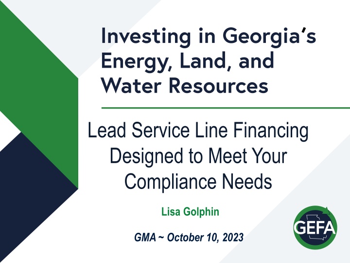 lead service line financing designed to meet your