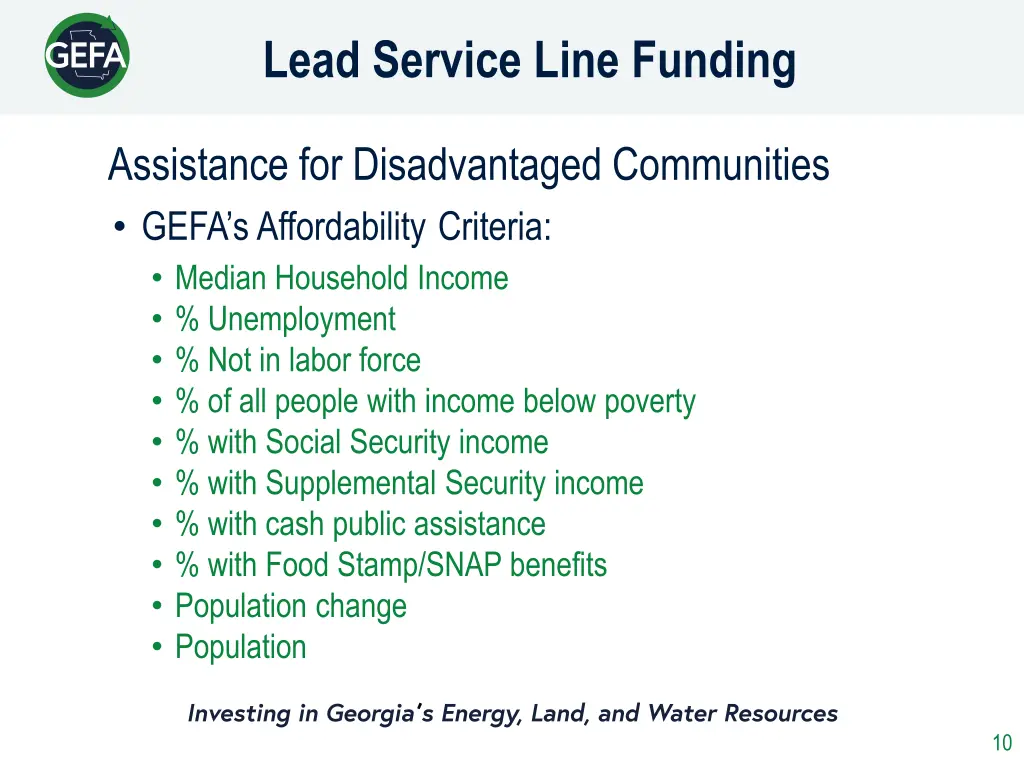 lead service line funding 6