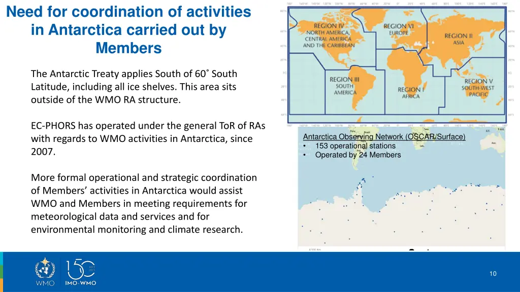 need for coordination of activities in antarctica