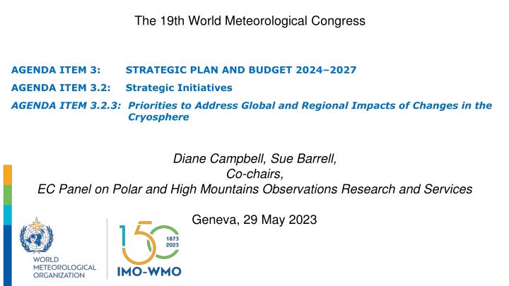 the 19th world meteorological congress
