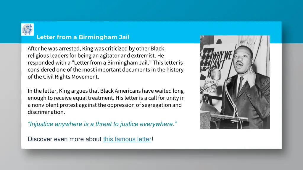 letter from a birmingham jail