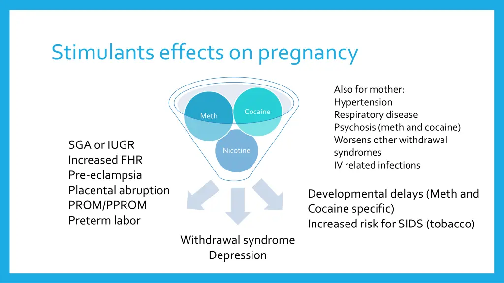 stimulants effects on pregnancy