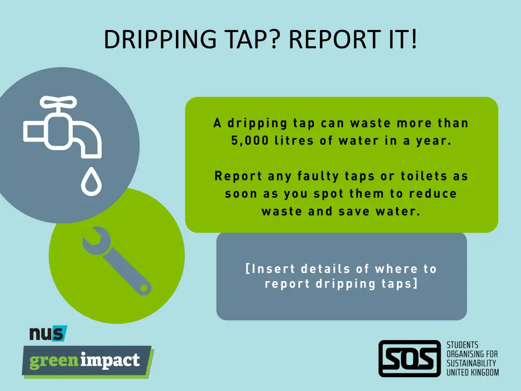 dripping tap report it