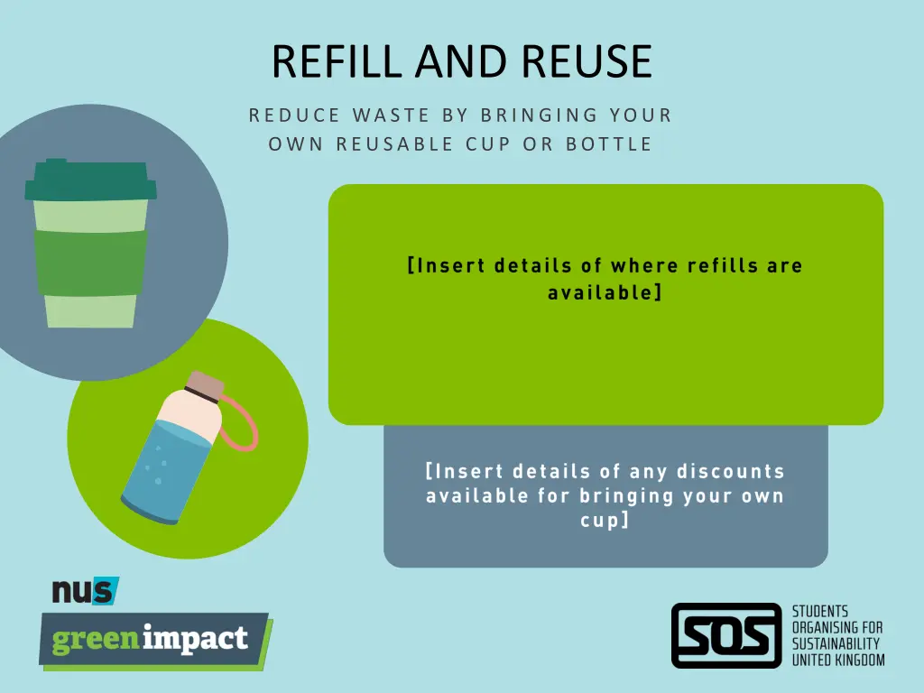 refill and reuse