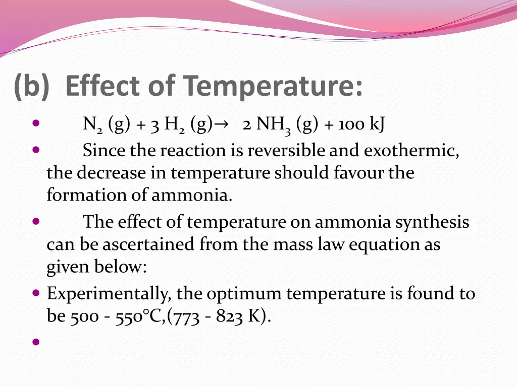 b effect of temperature