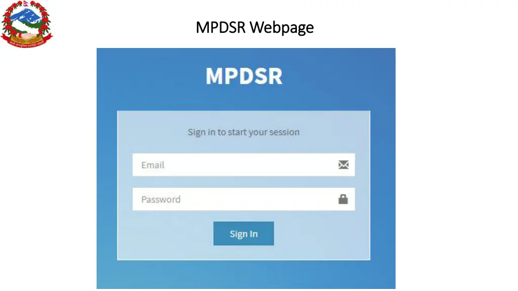 mpdsr webpage mpdsr webpage